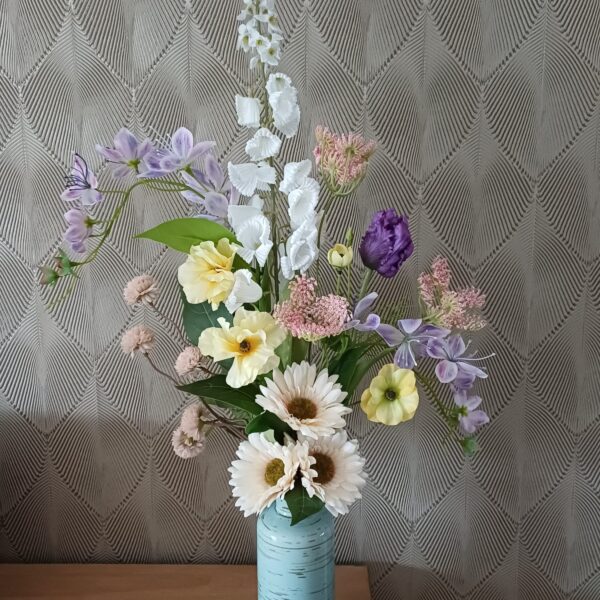 Boeket eenzijdig Fleurig