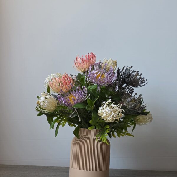 Boeket kleurrijke bol chrysanten