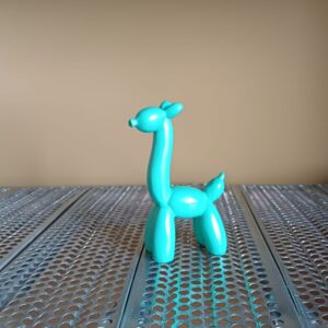 Turquoise ballonlangnek