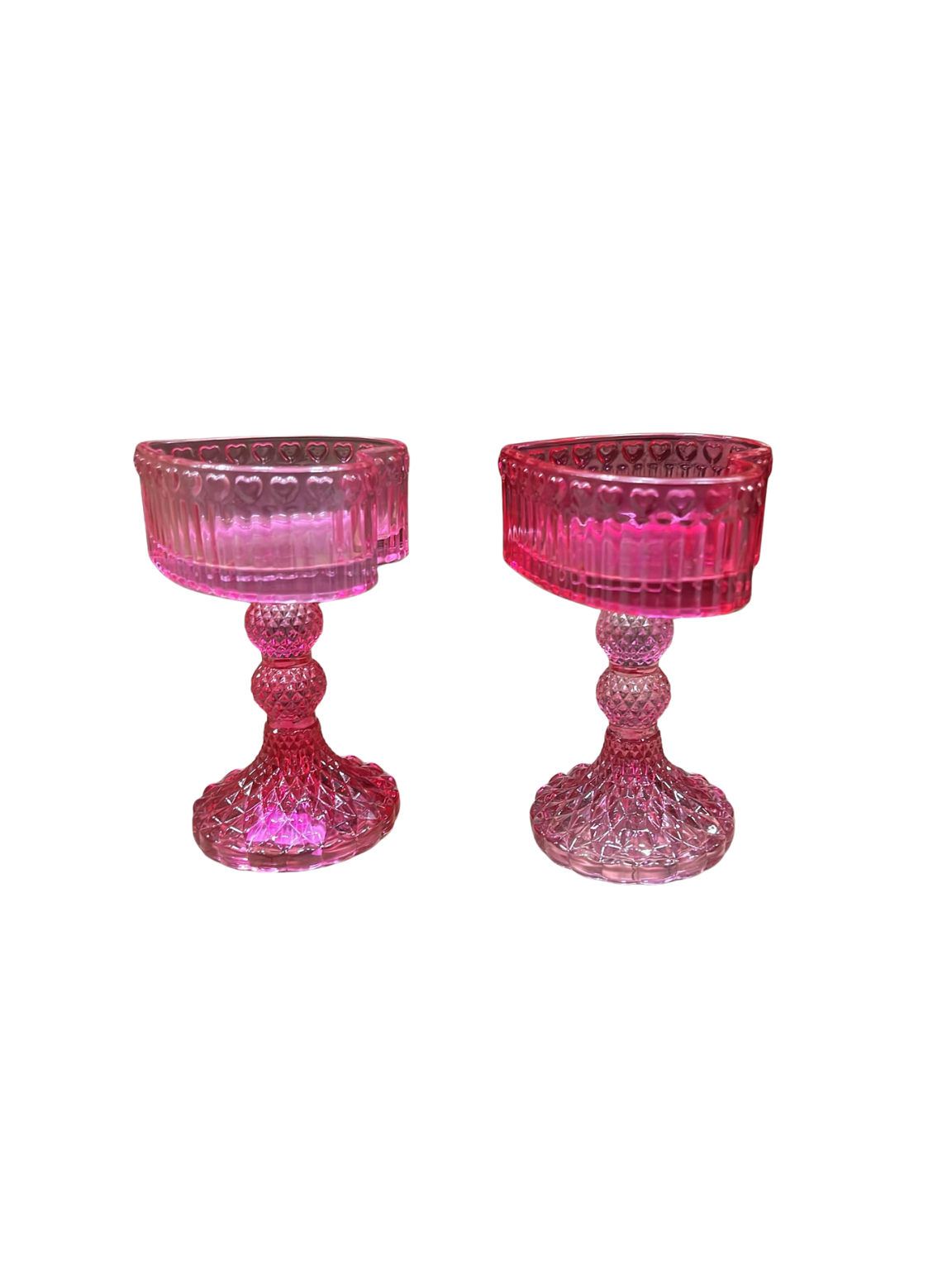 kandelaar groot fuchsia en roze - Fleurig en Mooi
