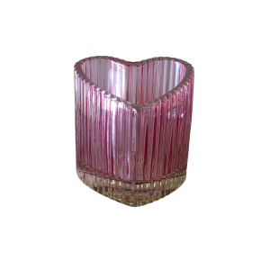Love hearts Structure t-lights roze kandelaar
