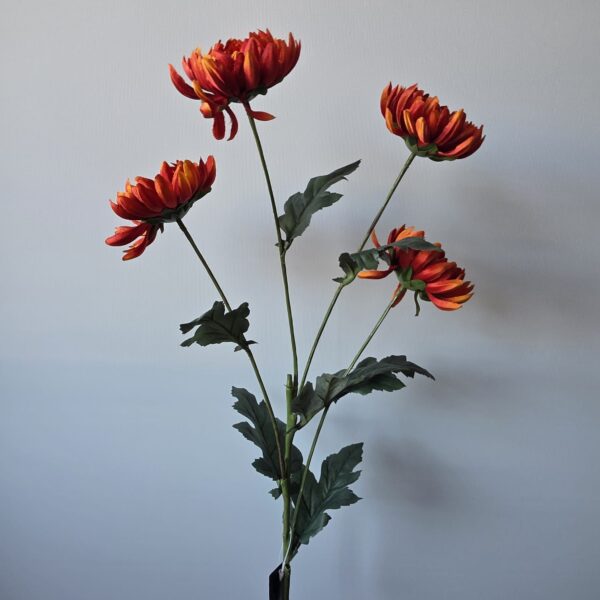 Kunstbloem chrysant Bruin van Countryfield