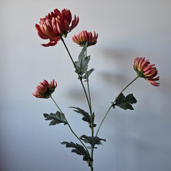 Kunstbloem chrysant roze van Countryfield