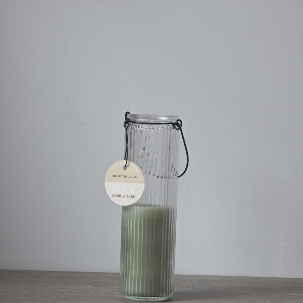 Home Society Candle Tube saliegroen 20,5 cm