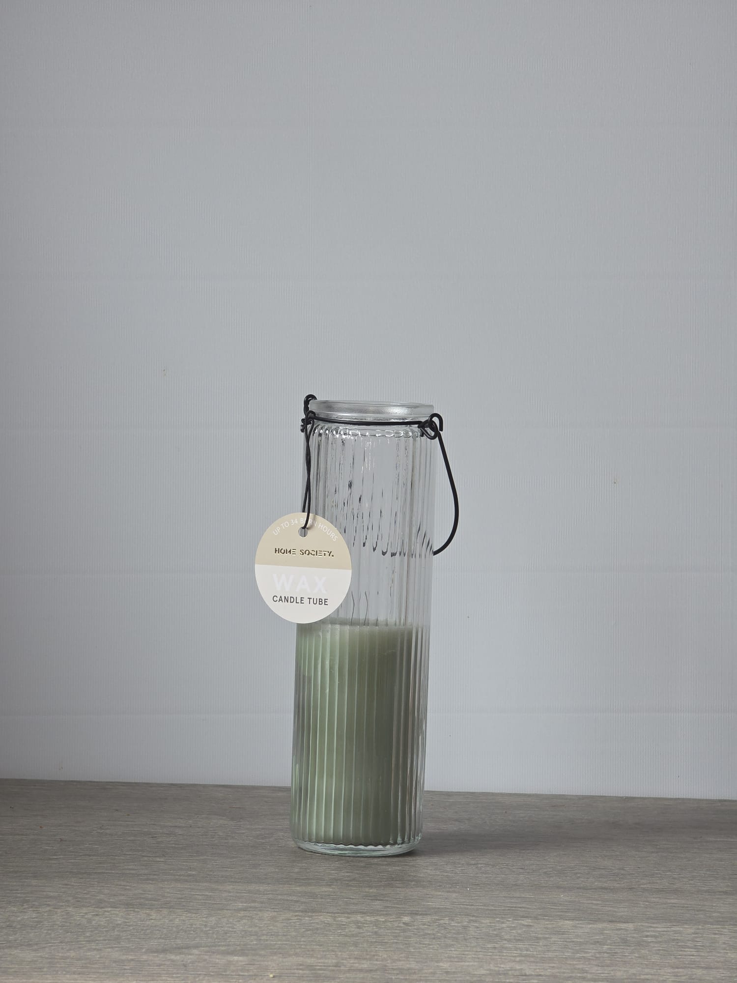 Wax Candle Tube Dirk Core Home Society groen h205 x 6cm - Fleurig en Mooi