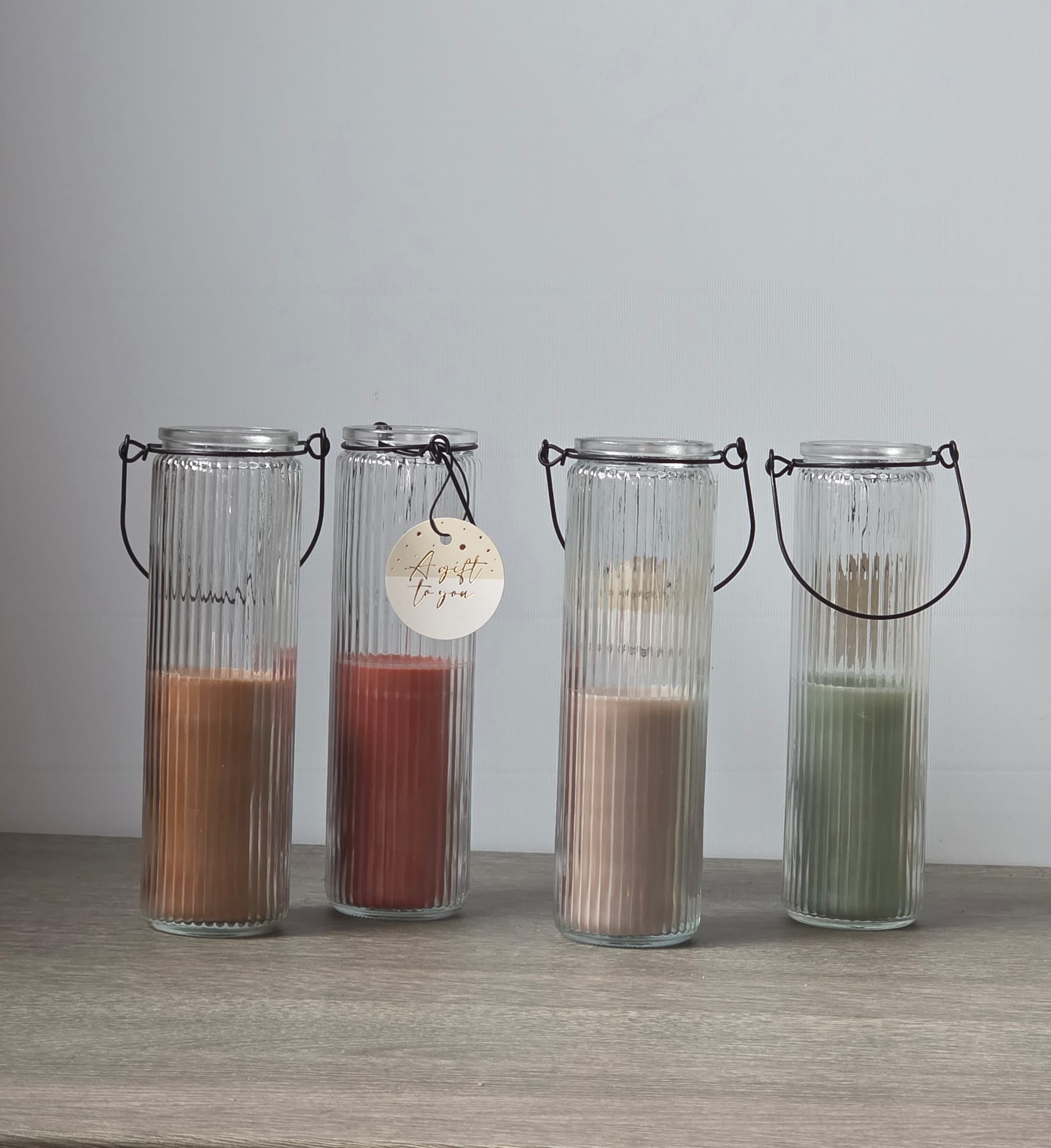 Wax Candle Tube Dirk Core Home Society h205 x 6cm - Fleurig en Mooi