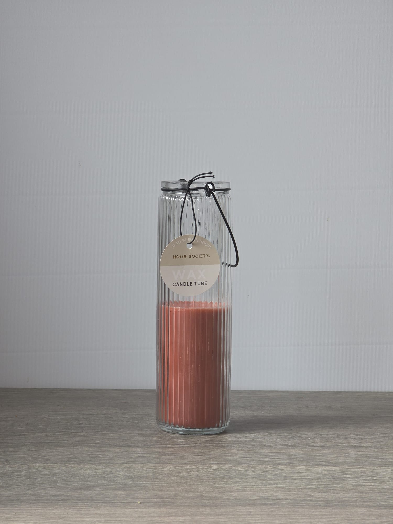 Wax Candle Tube Dirk Core Home Society terracotta h205 x 6cm - Fleurig en Mooi