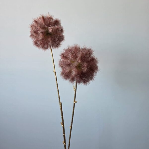 Kunstbloem Taraxacum roze goud 72 cm