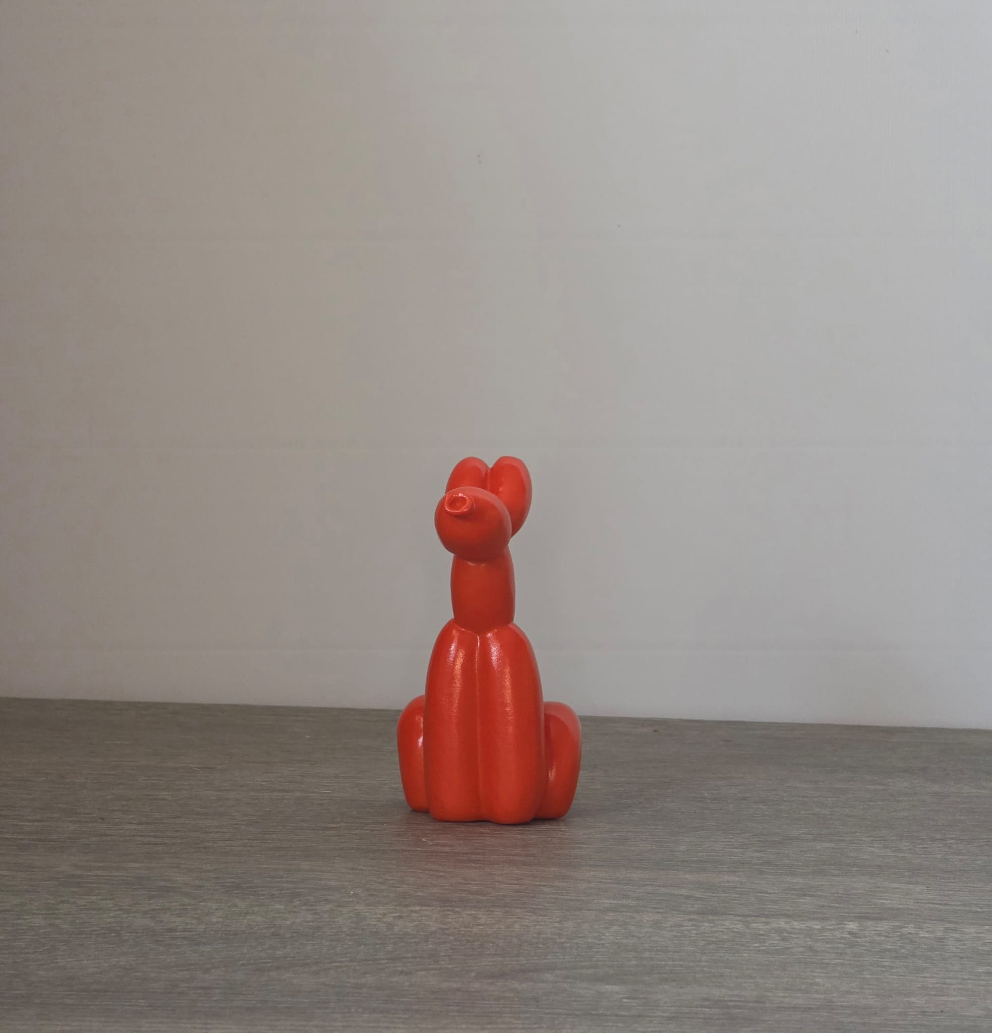 Ballon hondje zit oranje H11 x b7 1 - Fleurig en Mooi