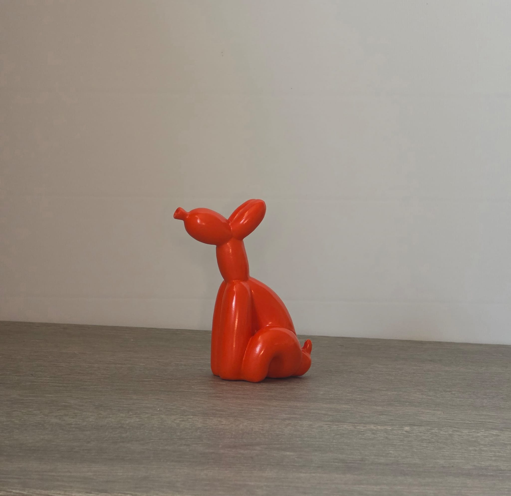Ballon hondje zit oranje H11 x b7 2 - Fleurig en Mooi