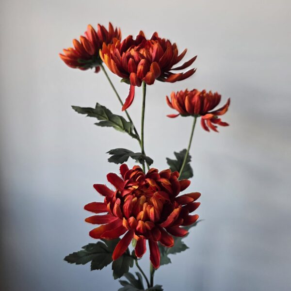 Kunstbloem chrysant Oranje van Countryfield