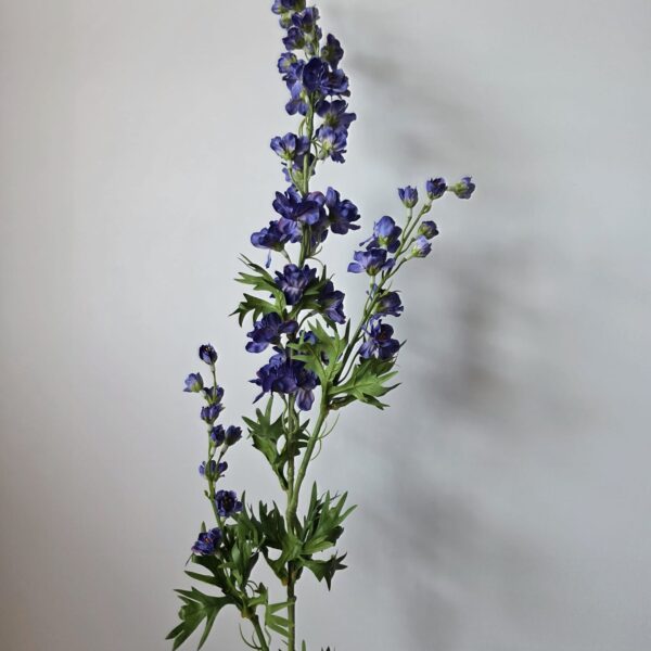 Kunstbloem Delphinium blauw – kleine bloem 83 cm