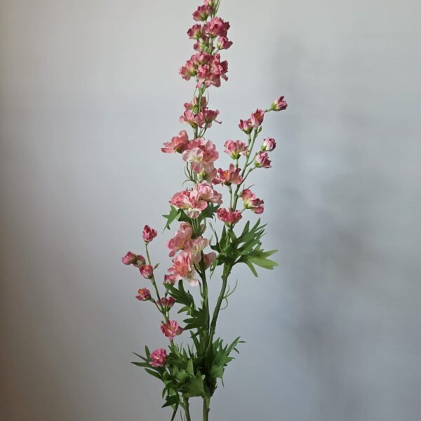 Kunstbloem Delphinium oudroze – kleine bloem 85 cm