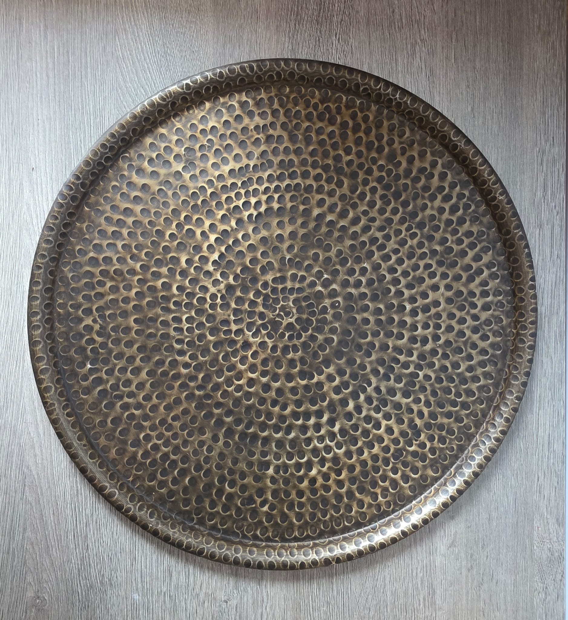 Tray dots 51cm Bronze Home Society 1 - Fleurig en Mooi