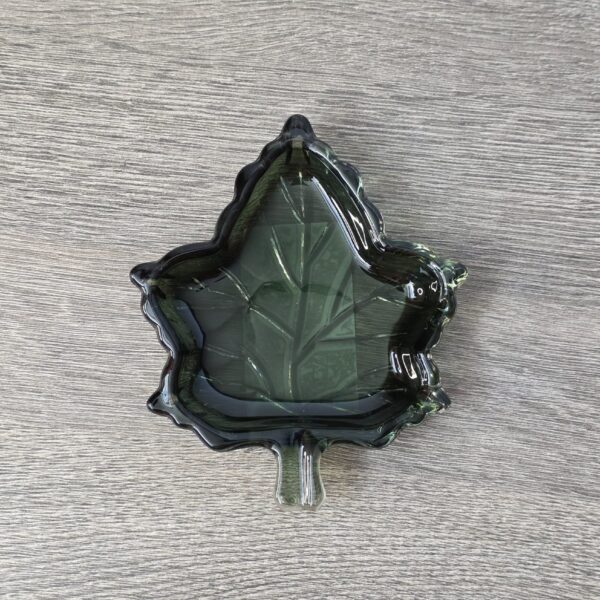 Dekoplate Leaf Green – Glazen bladschaal – 11,5 cm