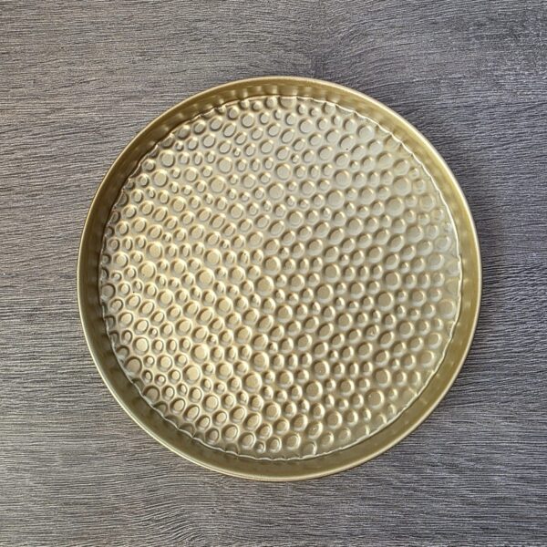 Dienblad goud – Rond 21 cm – Luxe woondecoratie