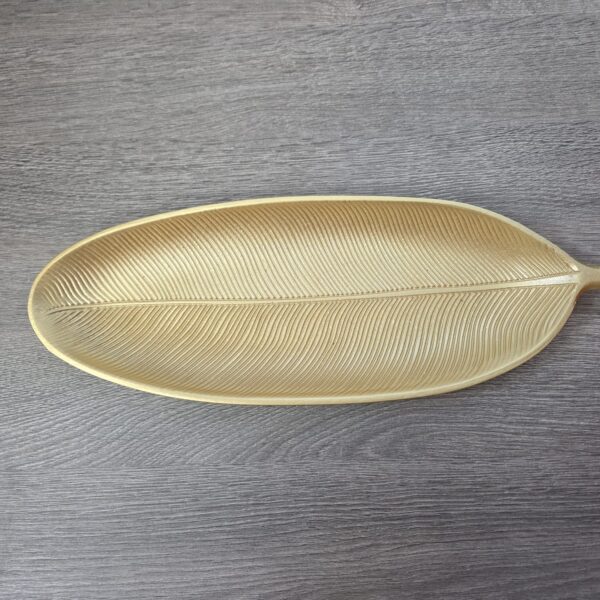 Leaf Gold schaal – Goud – 40 cm – Luxe woondecoratie